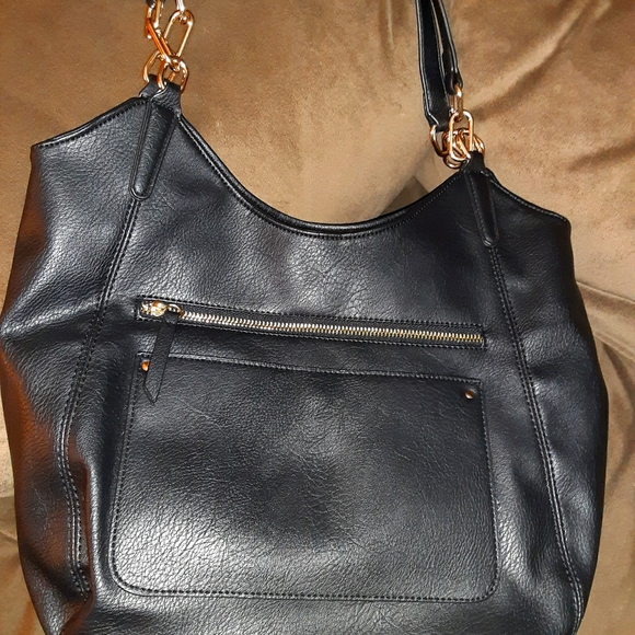 NWOT MATHEW&JULIAN black and gold Hobo  Purse - Picture 5 of 5